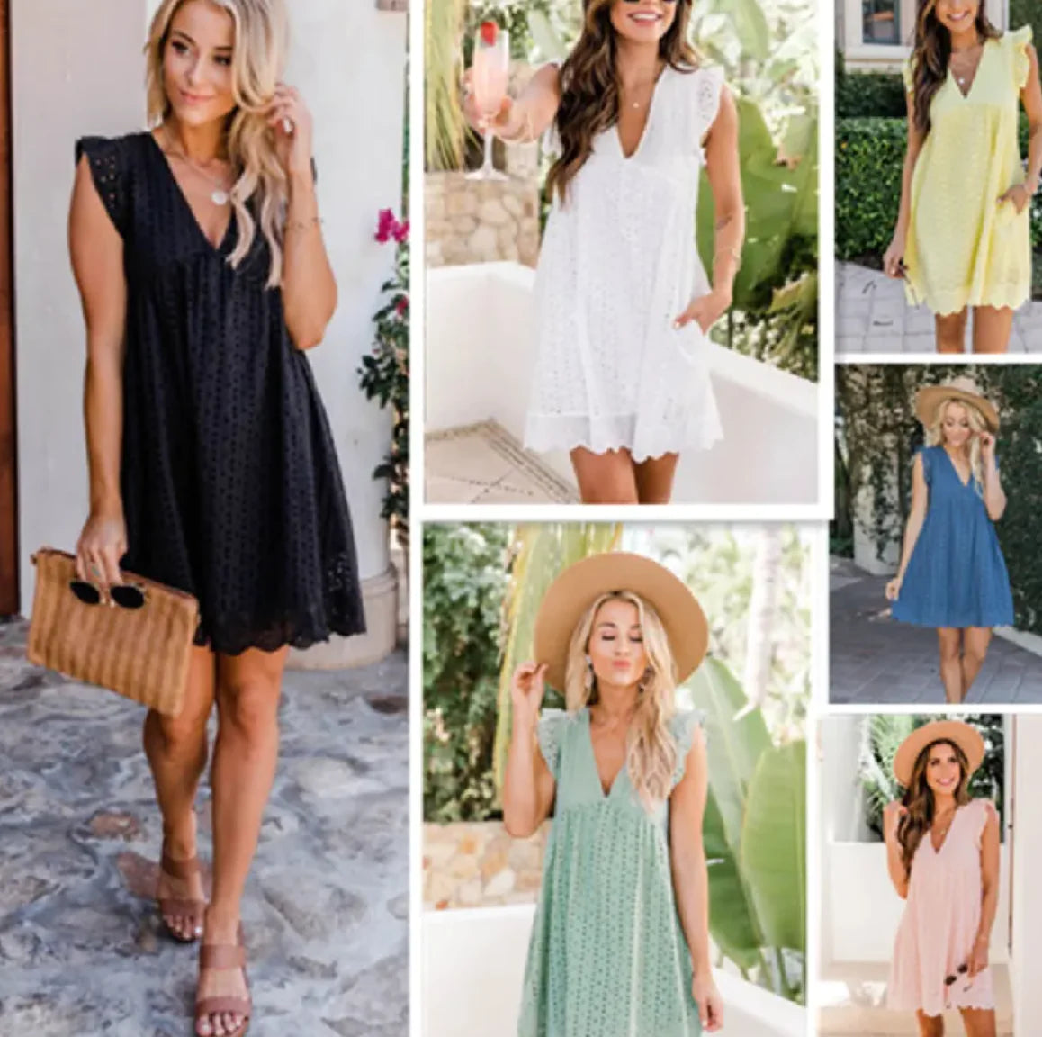 Elegant V-Lace Dress